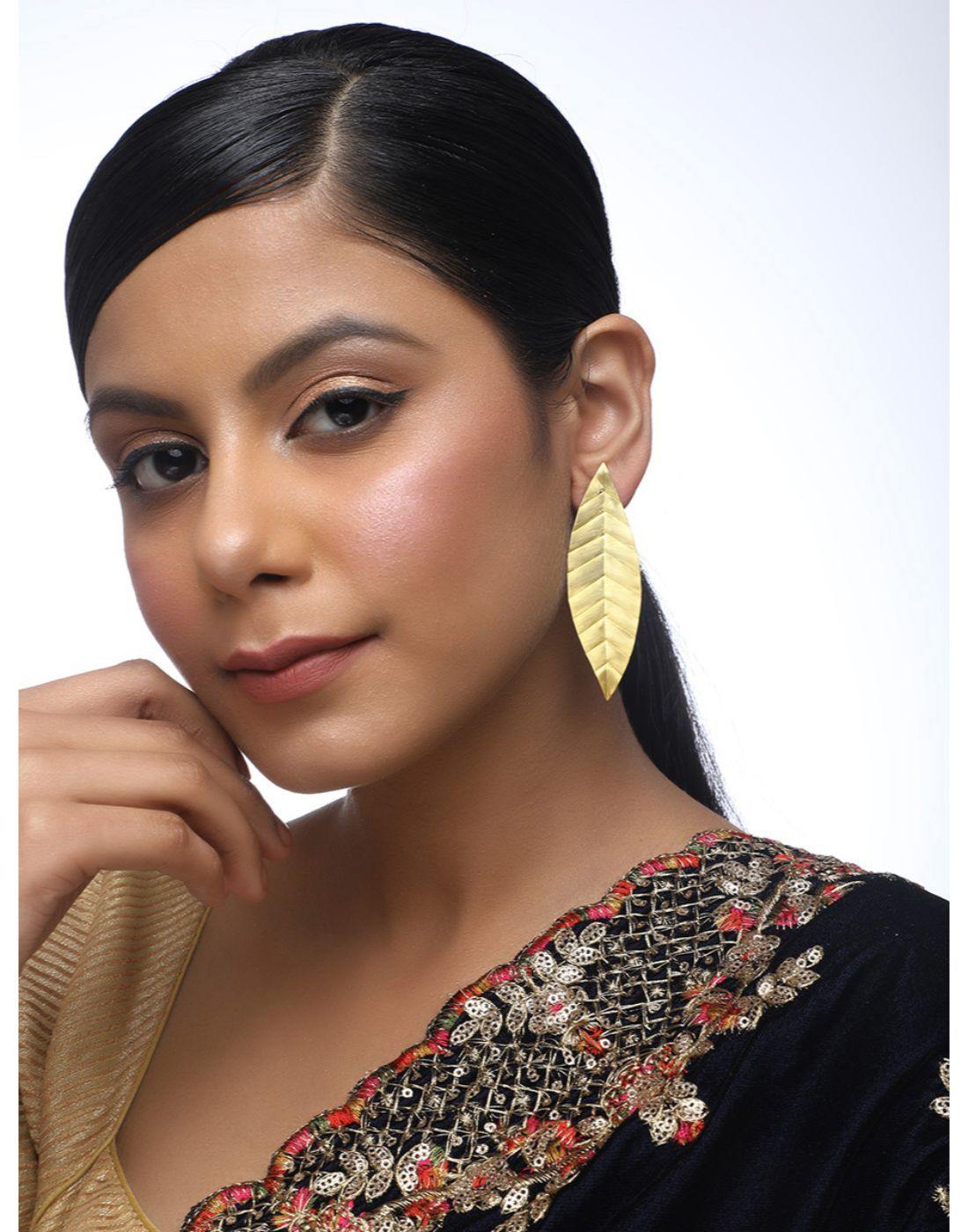 Indian Bollywood Style Black Metal Earrings for Black Saree | eBay