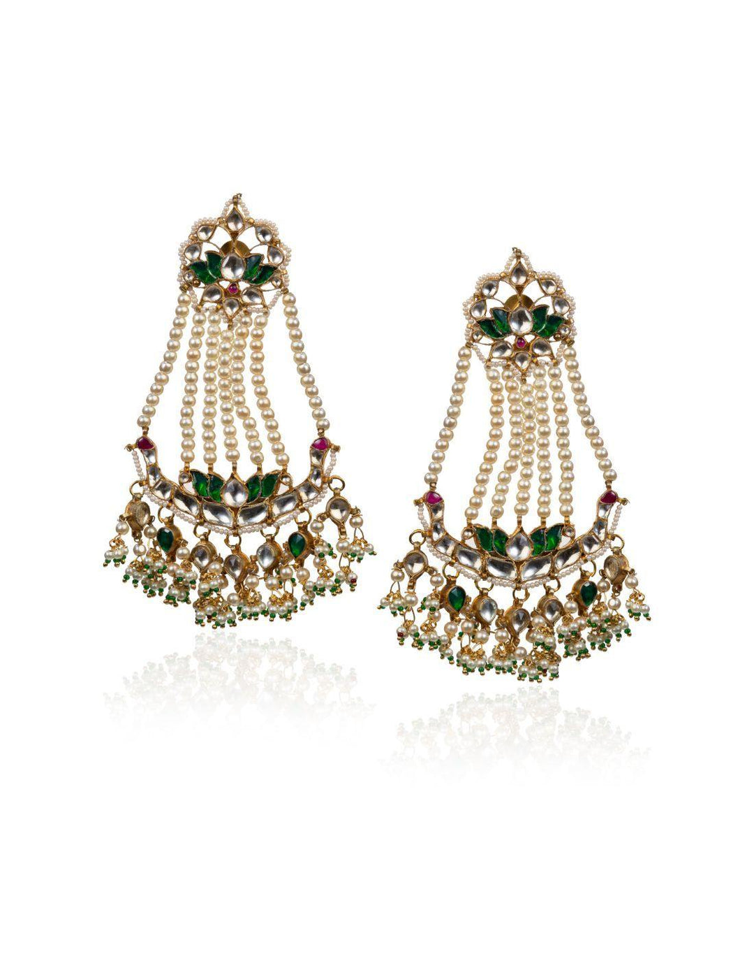 Passa Style Earrings In Green-Accessories-Glamourental