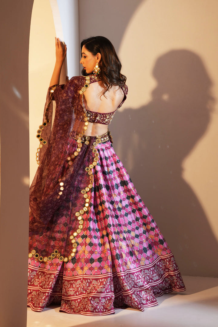 Rashika Sharma's Multicolored embroidered Lehenga Set - Rent