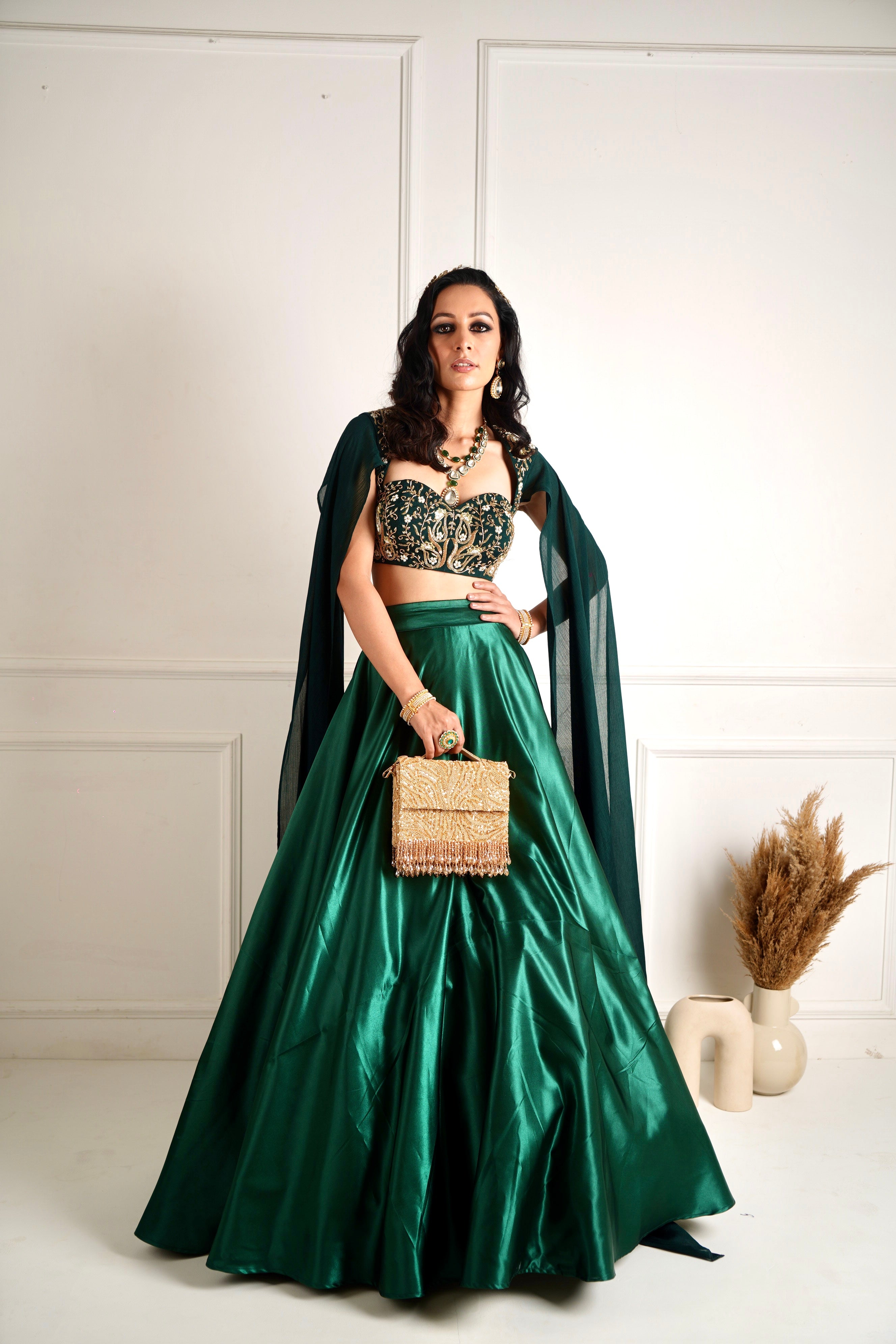 How to Wear High Waisted Lehenga Like a Pro • Keep Me Stylish | Indian  wedding dress modern, Party wear dresses, Wedding lehenga designs