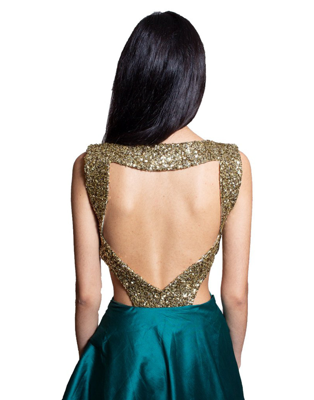 Rent Green Gold Backless Sequin Gowns Online in US | Glamourental 3 Days / XS / Dark Green Rent Green Gold Backless Sequin Gowns Online in US | Glamourental 3 Days / XS / Dark Green