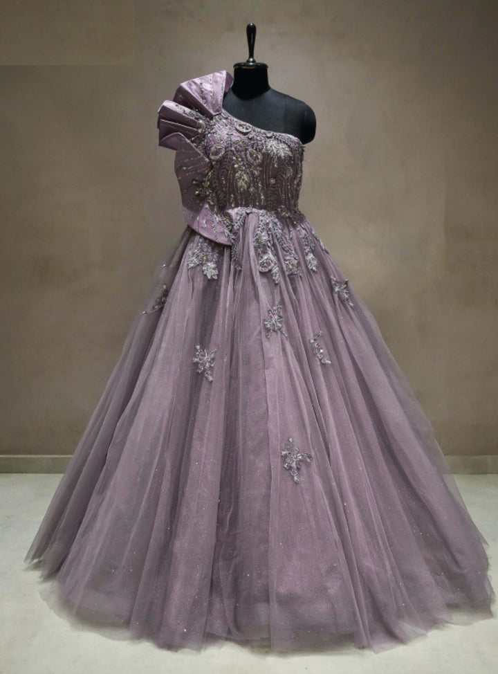 Meraj Couture's Ruffled Lavender Gowns - Rent
