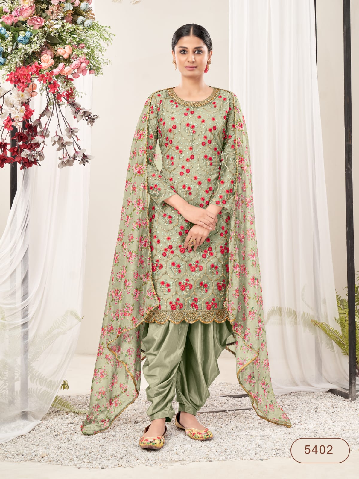 Classy designer printed Suits  - Rent