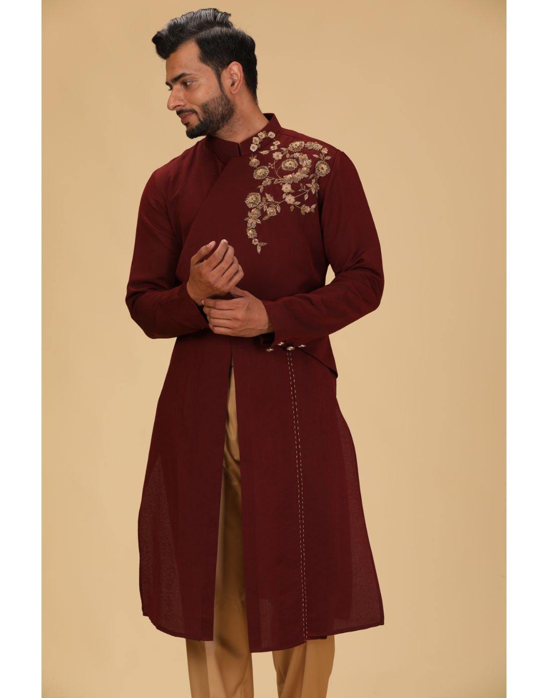 Designer Kurta Pant-Men-Glamourental